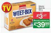 Spar Bokomo Weet Bix-900g Each offer