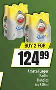 Spar Amstel Lager Radler Handies-For 2 x 6 x 330ml offer