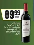 Spar Nederburg The Winemasters Cabernet Sauvignon,Pinotage,Merlot,Shiraz Or Edelrood-750ml offer