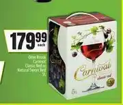 Spar Olive Brook Carvivel Classic Red Or Natural Sweet Red-5L Each offer