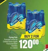 Spar Flying Fish Pressed Lemon Or Chilled Green Apple Flavoured Beer Handies-For 2 x 6 x 330ml offer