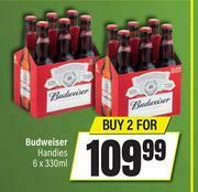 Spar Budweiser Handies-For 2 x 6 x 330ml offer