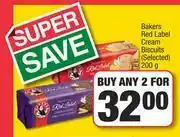 Spar Bakers Red Label Cream Biscuits (Selected)-For Any 2 x 200g offer
