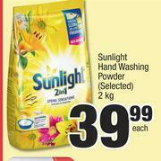 Spar Sunlight Hand Washing Powder (Selected)-2Kg Each offer