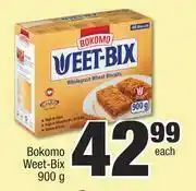 Spar Bokomo Weet Bix-900g Each offer
