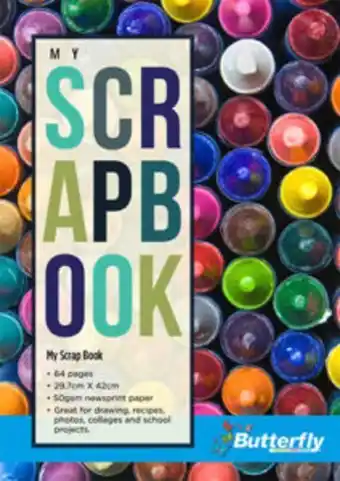 A3 – my scrapbook – 64 page 50gsm newsprint 297 x 420 mm