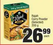 Spar Rajah Curry Powder (Selected)-200g Each offer