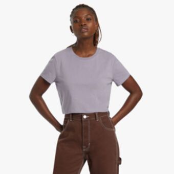 Sportscene Redbat classics women's lilac basic cropped top offer