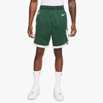 Sportscene Nike men's nba swingman green/white shorts offer