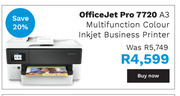 Hp officejet pro 7720 a3 multifunction colour inkjet business printer