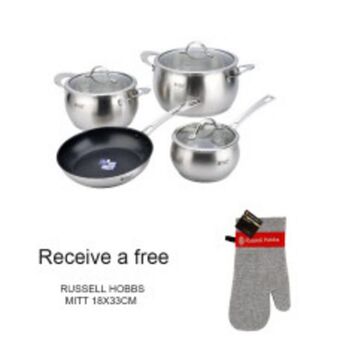 Home etc Russell hobbs belly 7pc cook set offer