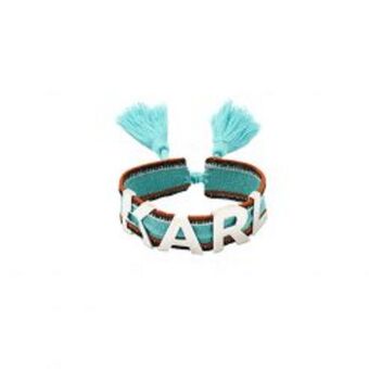 Europa Art Group K/woven karl logo bracelet – blue offer