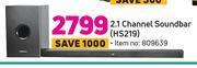 Game Hisense 2.1 channel soundbar hs219 offer