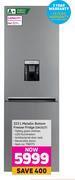Game Defy 323l metallic bottom freezer fridge dac627 offer