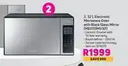 Game Samsung 32l electronic microwave oven with black glass mirror me0113m1/xf offer