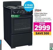 Game Univa 4 plate cable stove 500mm u405-1 offer