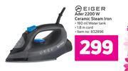 Game Eiger ader 2200w ceramic steam iron offer