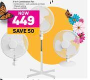 Game Logik 132cm 3 light ceiling fan offer