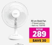 Game Logik 30cm desk fan offer