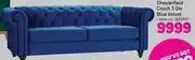 Game Chesterfield couch 3 div blue velvet offer