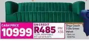 Game Onyx couch 3 div green velvet offer