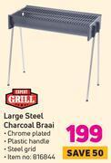 Game Expert grill large steel charcoal braai offer