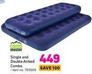 Game Campmaster single & double airbed combo offer