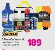 Shield 6 piece car wash kit