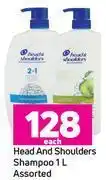 Head and shoulders shampoo 1 ltr assorted- each