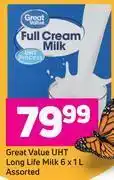 Game Great value uht long life milk assorted- 6 x 1ltr offer