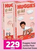 Game Huggies gold jumbo pack (assorted sizes)- each offer