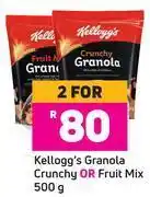 Game Kellogg's granola crunchy or fruit mix 500g-for 2 offer