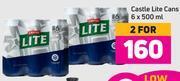 Game Castle lite cans 6 x 500ml-for 2 offer