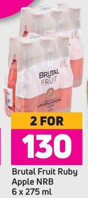Game Brutal fruit ruby apple nrb 6 x 275ml- for 2 offer