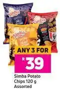 Game Simba potato chips 120g assorted- for any 3 offer