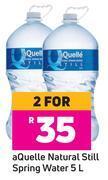 Game Aquelle natural still spring water-for 2 x 5ltr offer