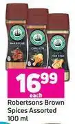 Game Robertson's brown spices assorted 100ml-each offer