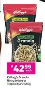 Game Kellogg's granola nutty delight or tropical burst-450g each offer