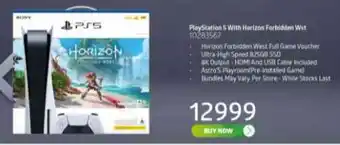 Incredible Connection Playstation 5 with Horizon Forbidden West offer