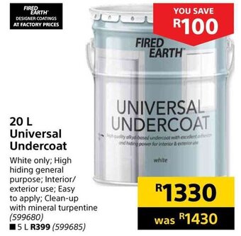 Builders Warehouse Universal Undercoat 20L offer