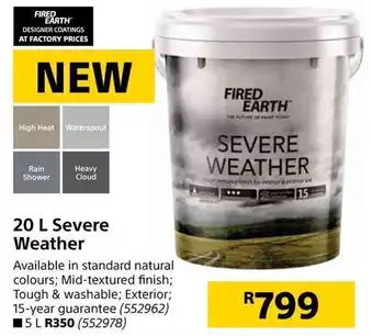 Builders Warehouse Severe Weather 20L offer