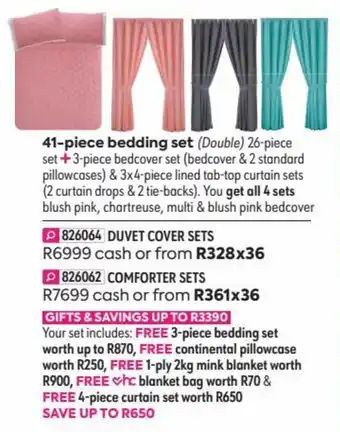 HomeChoice Lumka 41-Piece Bedding Set (double) offer