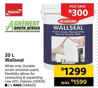Builders Warehouse Wallseal 20L offer