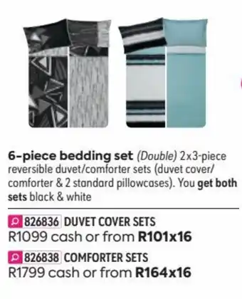 HomeChoice Jaxon 6-piece Bedding Set (double) offer