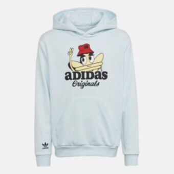 Sportscene Adidas originals youth blue hoody offer