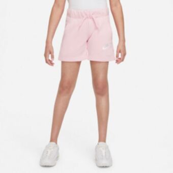 Sportscene Nike girls french terry pink shorts offer
