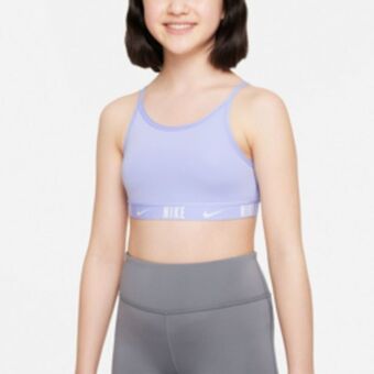 Sportscene Nike girls kids trophy white bra offer