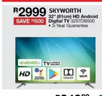 House & Home 32" hd android digital tv offer