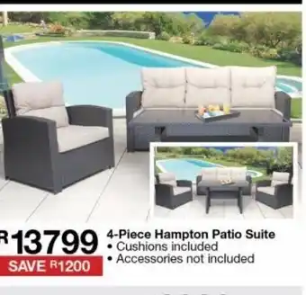 House & Home 4-piece hampton patio suite offer