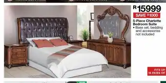 House & Home 5-piece charlotte bedroom suite offer